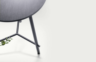 Ideo High Round Table - Steel Legs
