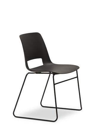 Nu Soul PP chair with wireframe legs on a white background