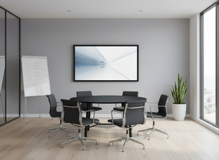 Ideo Round Table - Steel Legs