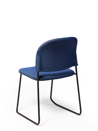 Advanta_LUMIAFU_BACKSIDE_DENIM_003 blue chair with black metal legs on a white background