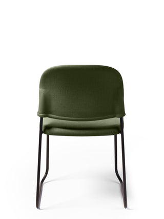 Advanta_LUMIAFU_BACK_OLIVE_003 chair with black legs on a white background