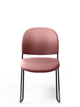 Advanta_LUMIAFU_FRONT_ROSEWOOD_003chair with black legs on a white background