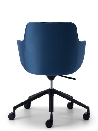 Saba 51 - Back blue swivel chair
