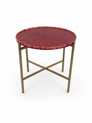 Brass and Resin side table