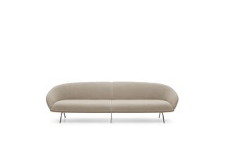 Beige sofa on a white background