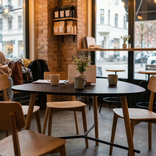 Ideo Round Table - Oak Legs