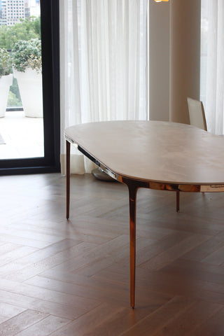 Bronze Oval Table