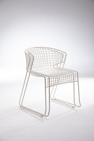 ND stacked chairs on a white background