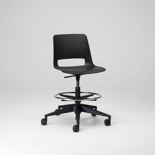 Advanta Unica Swivel Stool - Black Office Chair