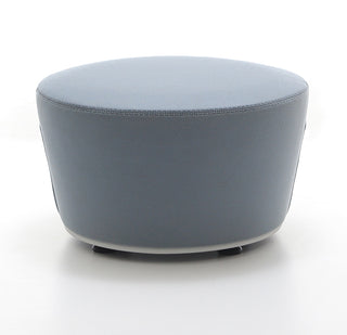 Gray ottoman on a white background