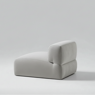 Gray sofa on a white background