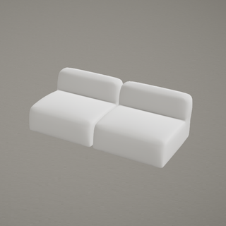 Puffalo Deluxe : 2 Seater Sofa without Arms