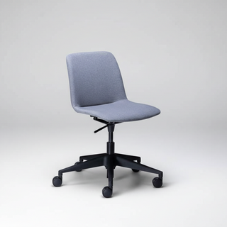 Gray office chair on a white background