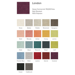Fabric swatches from the London house fabric range.