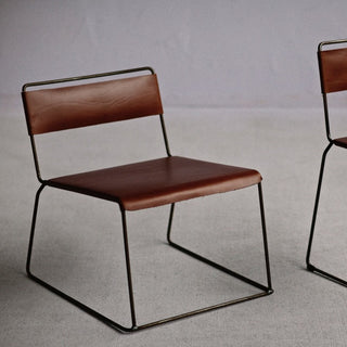 Uccio Low Chair - Leather