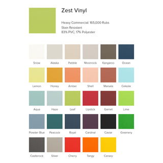 Fabric swatches from the Zest house fabric range.